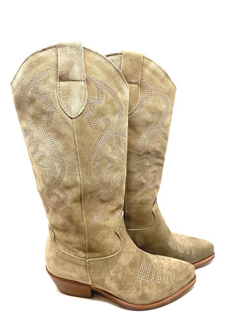 Texanischer Damenstiefel IL LACCIO | 500/50CAMOSCIOSTEPPA